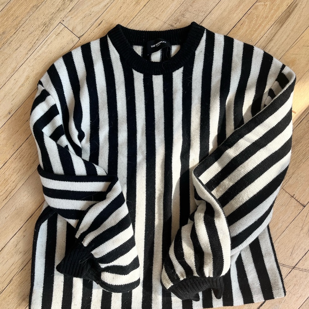 The Kooples Monochrome Striped Sweater